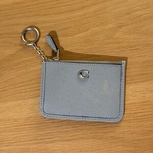 Coach Mini Skinny ID Case in Crossgrain Pebbled Leather
